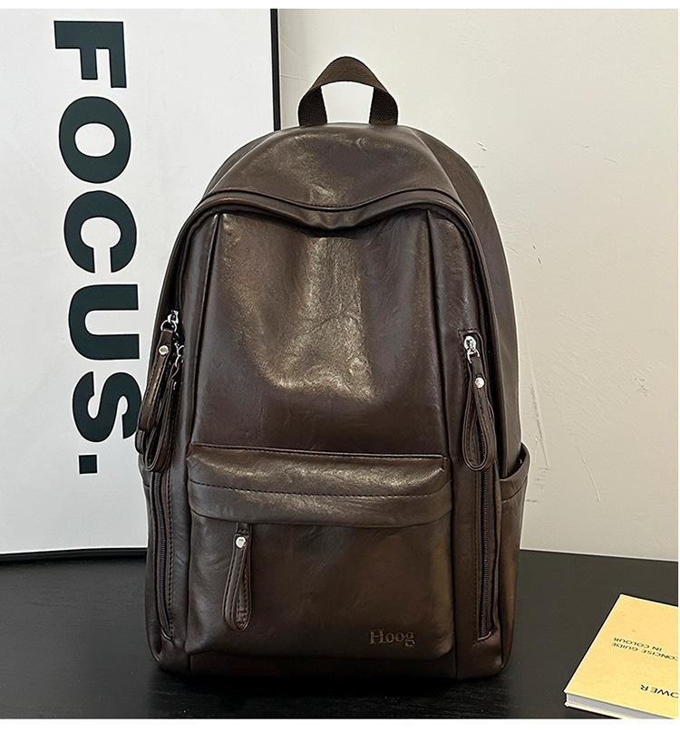Schoolbag Korean Version Retro Ins Retro Backpack Large Capacity Leisure Student Class Schoolbag Outdoor Sports Travel