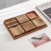 Mingling Wooden 9-Compartment Dessert Serving Tray