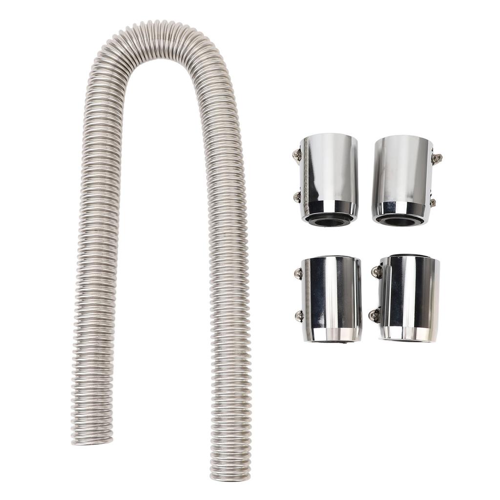 Coolant Radiator Hose 36in Flexible Stainless Steel Water Hose Kit for 1 1 4in 1 1 2in 1 3 4in 1 5 8in Radiator Necks