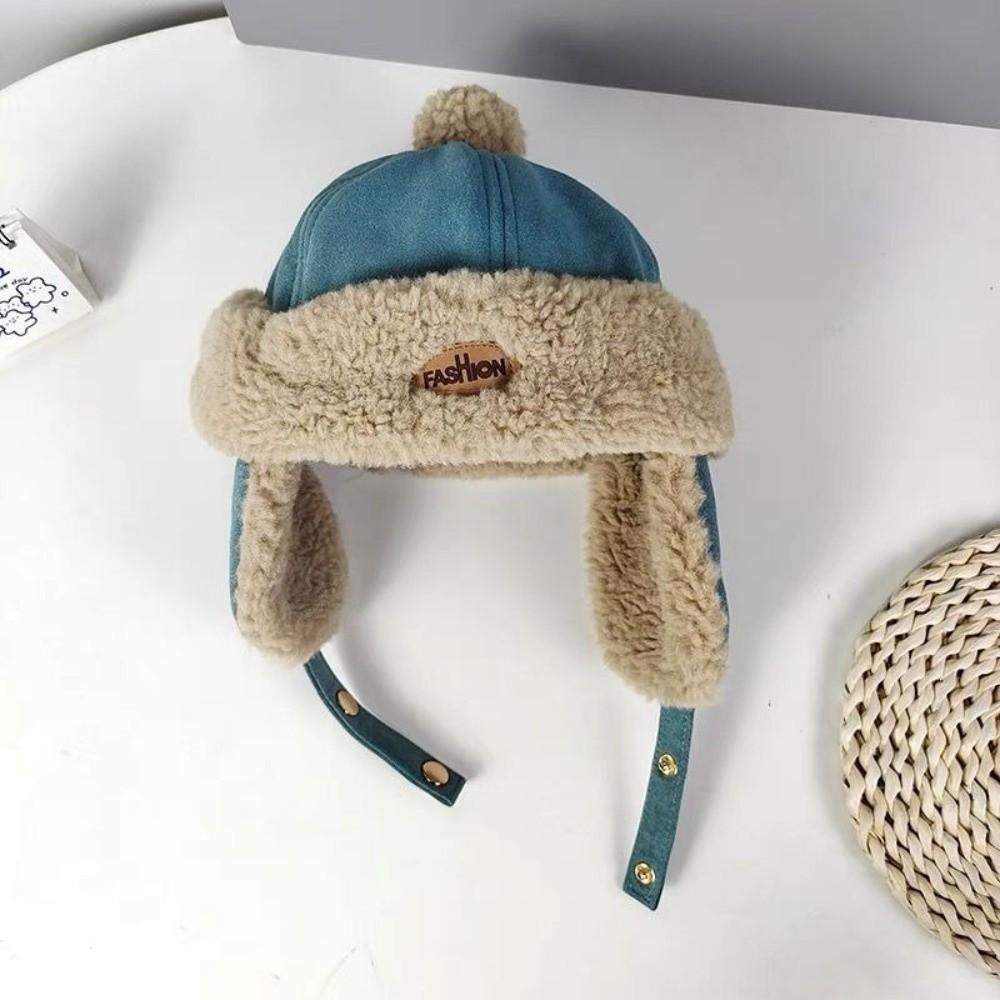 Cute Kid Lei Feng Hat Fleece-Lined Ear Protection Cap New Warm Hat Children
