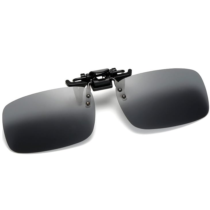 [VERISSY] Clip-on Sunglasses, Polarized, Flip-up Style, Men s & Women s, UV Protection, Wears Over Glasses, Case Included, Clip-on, Stylish, for