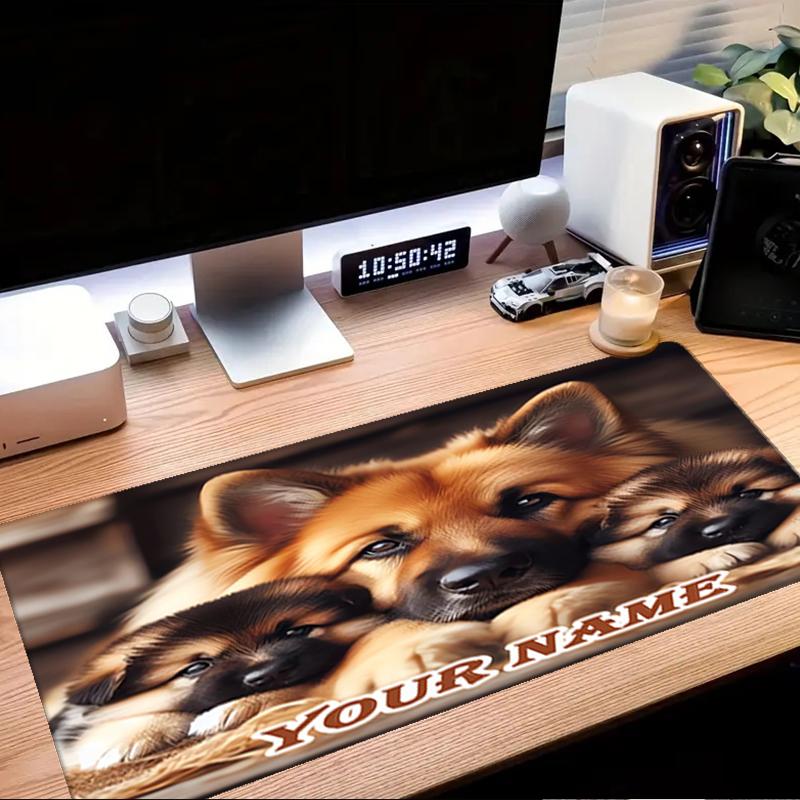1PC Custom Name "Family Through Art" Mouse pad, keyboard and mouse desk pad, for computer notebook Birthday Gift For Any Room Or Office