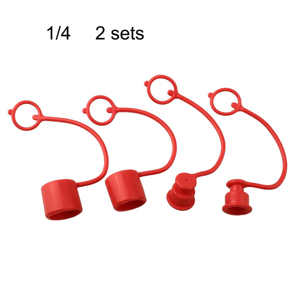 Flat Face For Hydraulic Connector Covers 2 Sets for Skid Steer Loaders