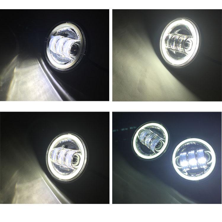 4.5-Inch Harley-Davidson 30W LED Fog Light with Turn Signal & Daytime Running Light
