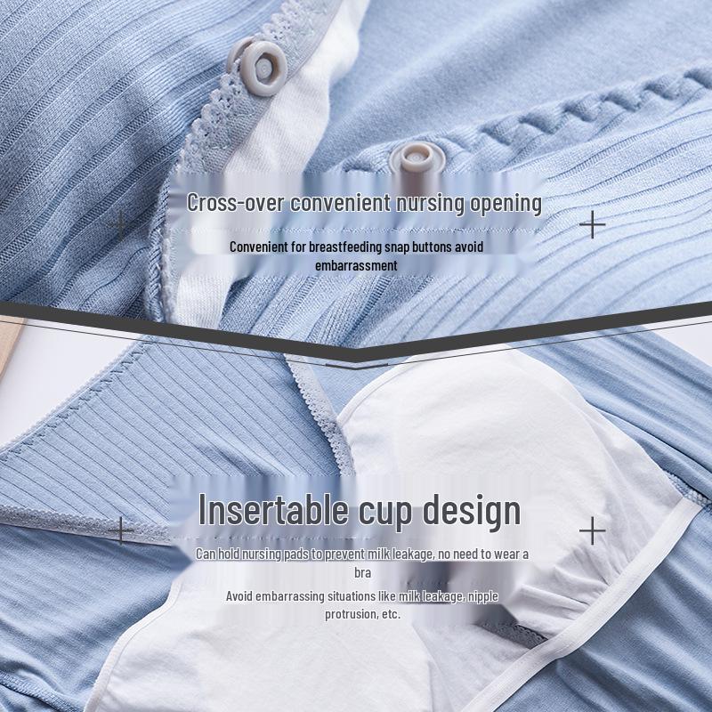 Letní kojící noční košile: Lehké šaty s krátkým rukávem střední délky pro ženy po porodu a těhotné