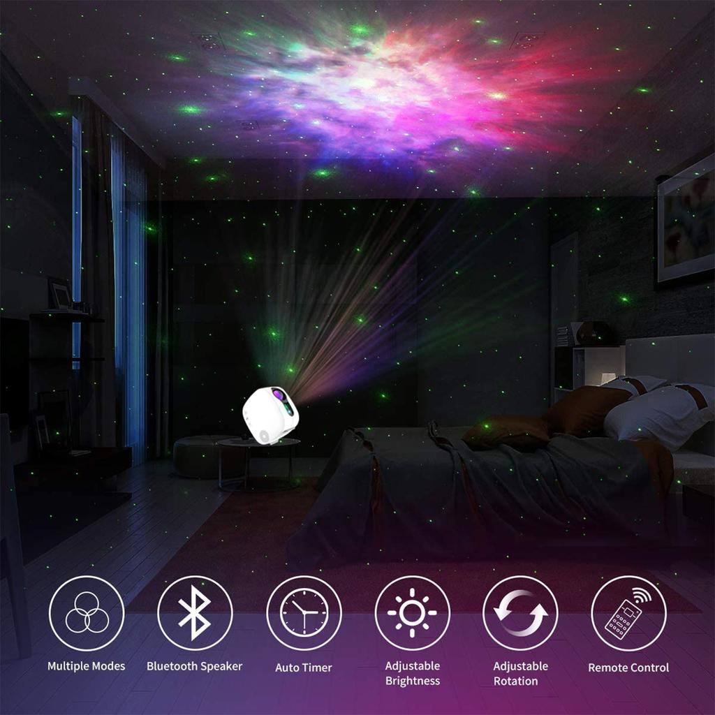 Starry sky light Water ripple light Atmosphere light Colorful music projection Night light Shadow light Night light