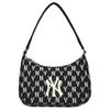 Ny MLB NY Yankees Hobo Bag Skulderveske Monogram Kolleksjon Dame Svart/Hvit 3ABQS012N-50BKS