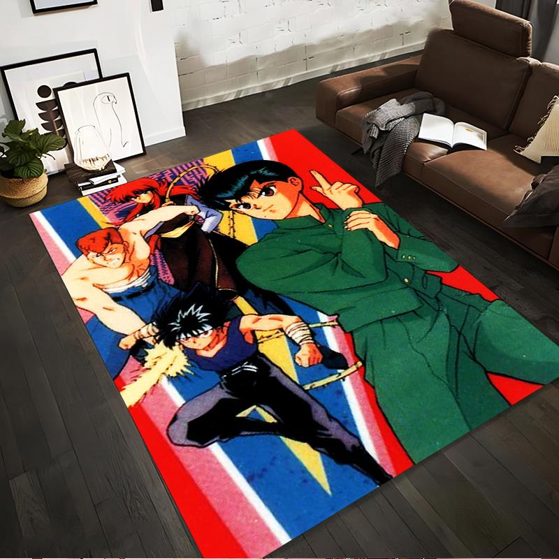 

Anime Style Carpet with Male Characters in Action Pose Design Suitable for use as an anti-slip for living room bedroom sofas 40x60cm( 15x23in )