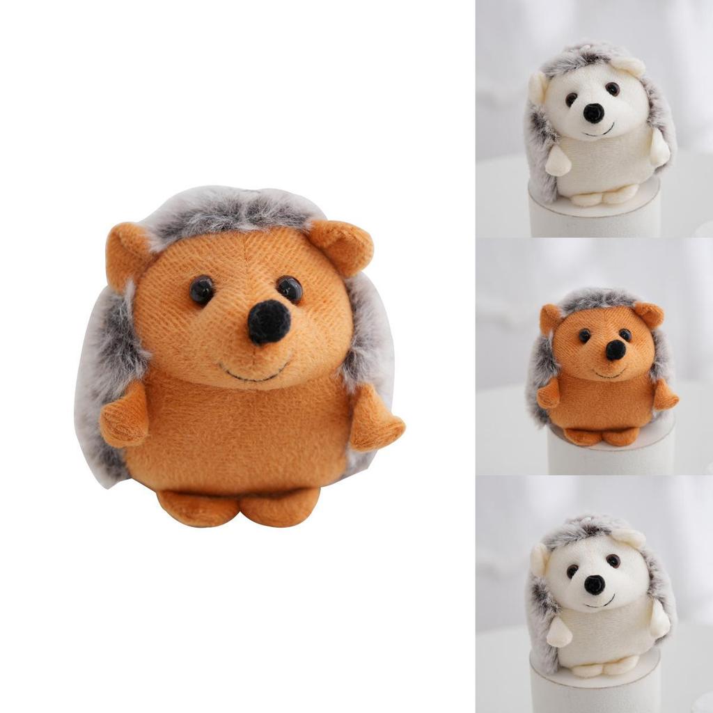 Adorable Hedgehog Plush Toy Keychain Soft Stuffed Animal Backpack Charm Cute