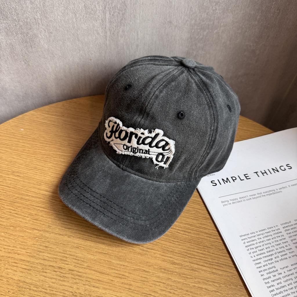 

Vintage Retro Baseball Cap For Women Men With Embroidery Adjustable Sun Hat For Summer Casual Fashion чёрный