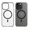For iPhone 13 Pro Translucent Matte Back Cover Magnetic Phone Case