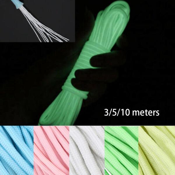 thumbnail image 2 of 5Colors Luminous Paracord Cord Lanyard 9 Cores Outdoor Survival Glow In The Dark Parachute Rope For Hammock Camping Hiking And Survival Pink 2 of 13
