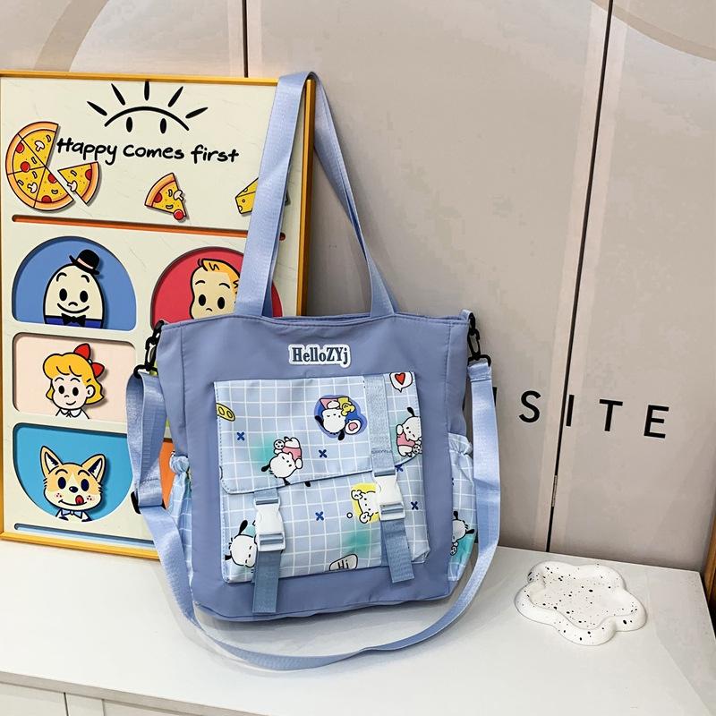 Tuition Bag 2025 New Fashionable Sweet Shoulder Bag Printed Handbag Messenger Bag Large Capacity Women's Bag
