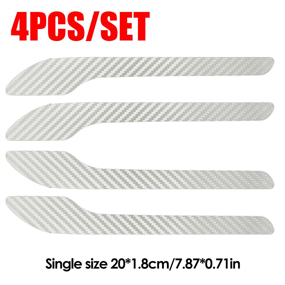 24/12/4pcs Car Door Handle Sticker Automatic Handlebar Protective Film PVC Anti-scratch Decorative Decal for Tesla Model 3/Y