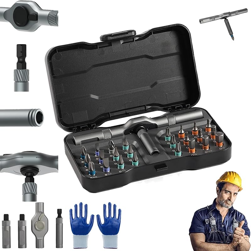 

Набор магнитных отверток Precious Attach 24 в 1, переключаемая отвертка, набор отверток для самостоятельного ремонта, идеально подходит для домашнего ремонта, сборки мебели, авторемонта 1pc