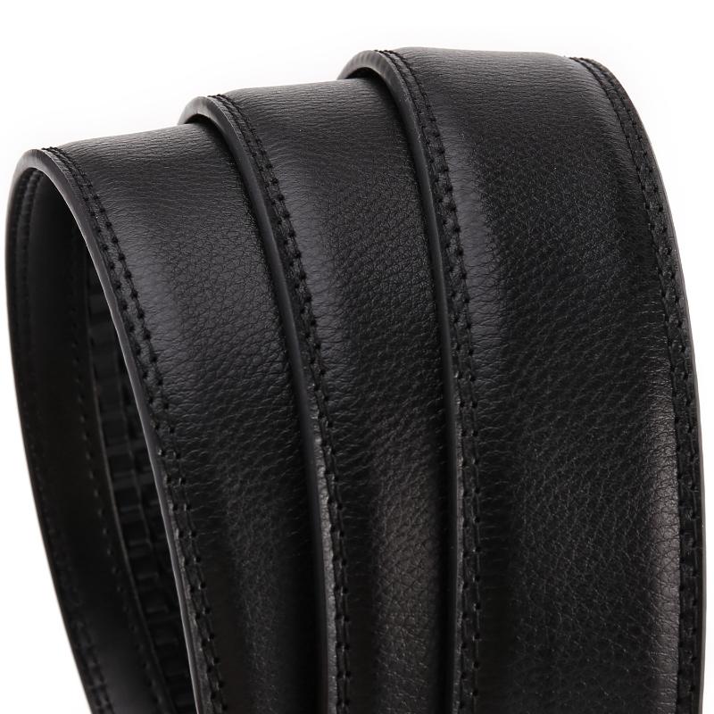 PULO Men's Automatic Buckle Leather Belt Durable Belt High Quality Comfortable Belt
