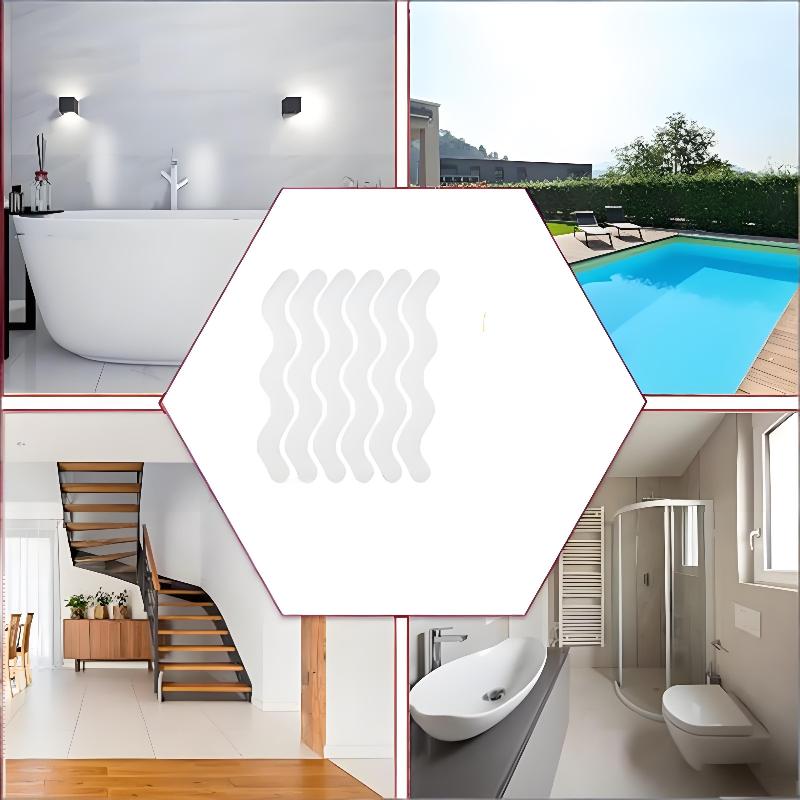 Transparent Bathroom Bathtub Anti Slip Sticker Strong Adhesive Easy To Cut Waterproof Anti Fall Safety Sticker