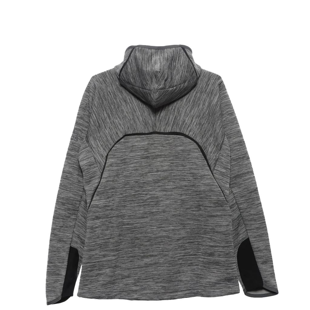 Adidas Clima Heat Comfortable Solid Color Hooded Zip Long Sleeve Jacket Men Jacket Gray DM4378