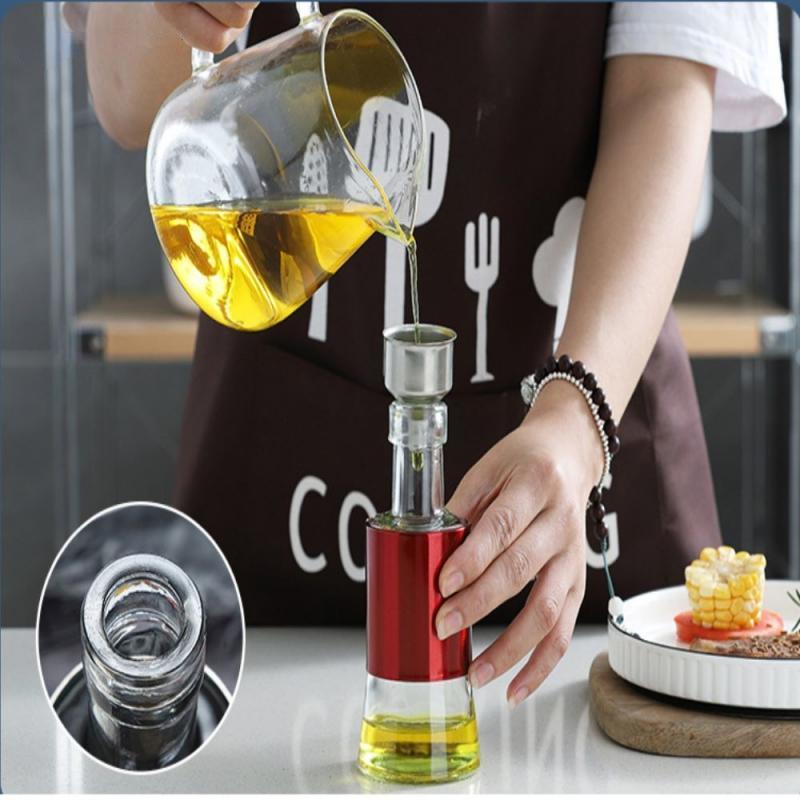 Funnel 2 inch Stainless Steel Portable Mini Small Mouth Funnels Bar Wine Flask Universal Long-mouth Funnel Kitchen Accessory