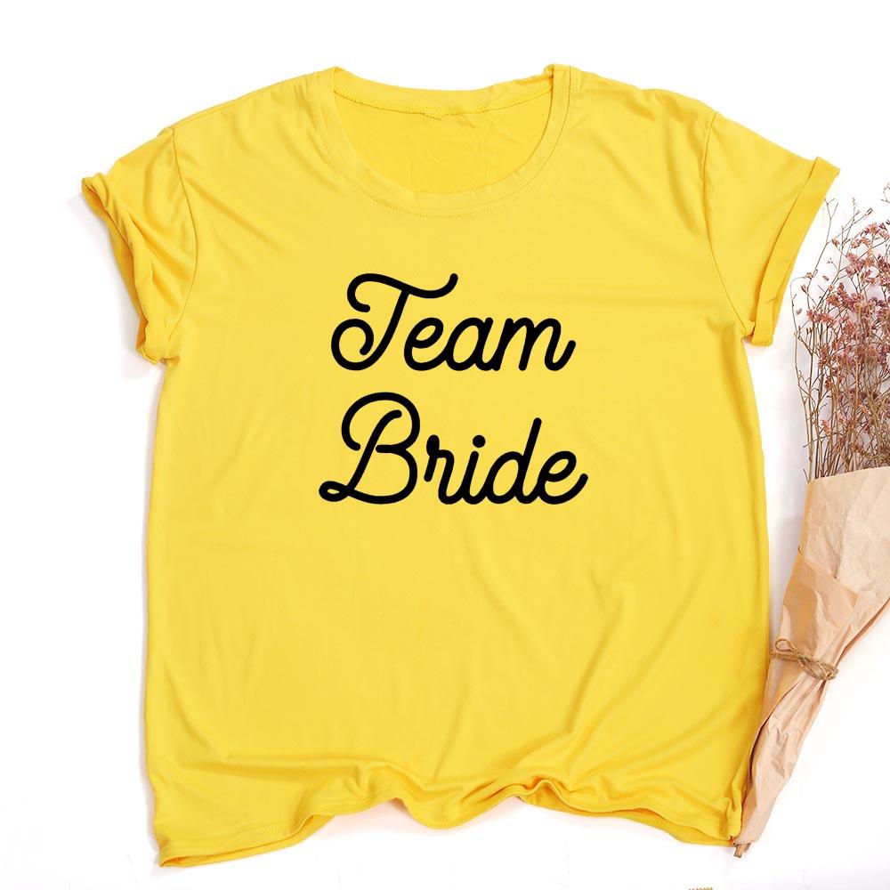 Bride Bachelorette Party Brides Team Maid Of Summer Women T Shirt Casual Wedding Female Tops