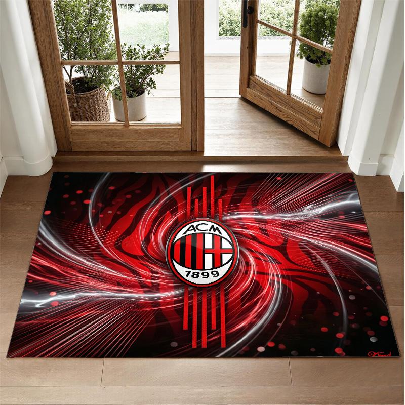 AC Milan Design Crystal Velvet Rug Soft Decorative Mat for Bedroom Entrance