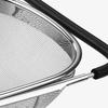 Sink Drain Basket Stainless Steel Mesh Strainer with Telescopic Double-Ear Handle Sink Basket Large Capacity Kitchen Colander for Washing And Draining