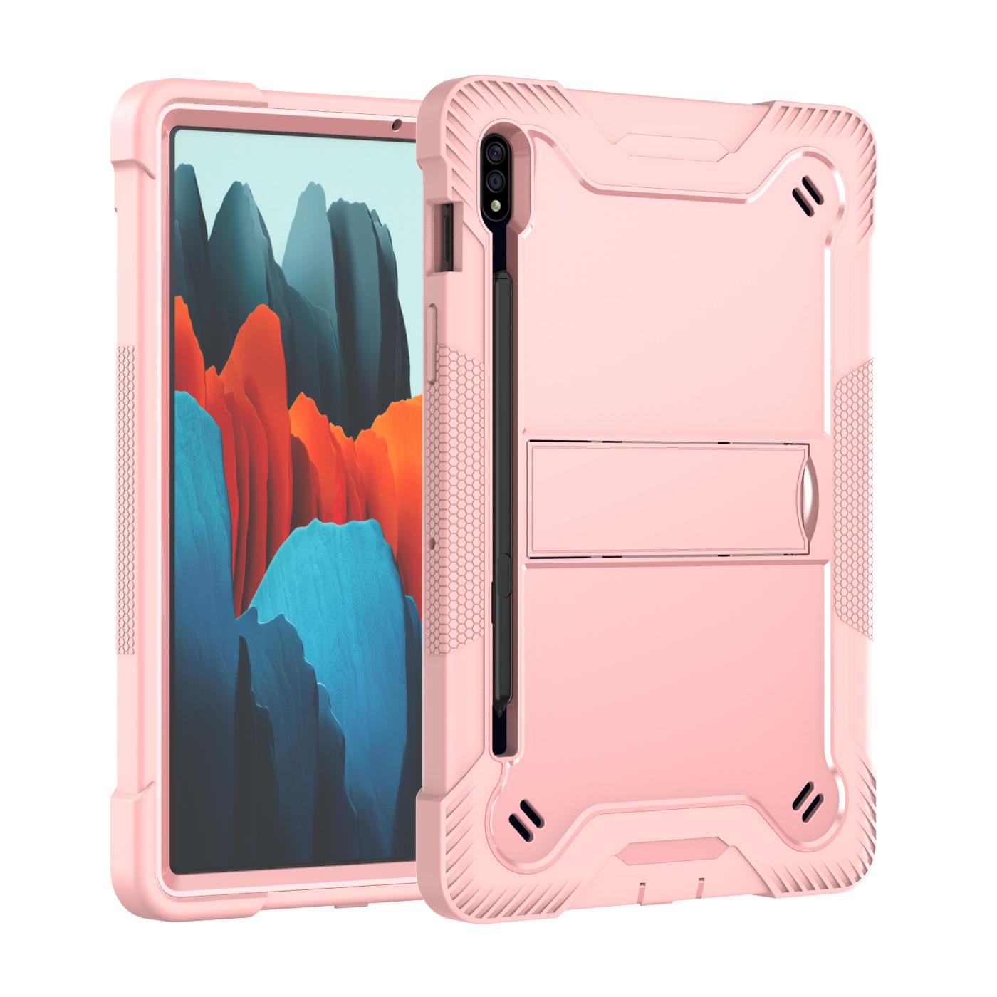 

Anti-Slip Hybrid Case Universal For Samsung Galaxy Tab S8 2022 SM-X700 X706 S7 2020 SM-T870 T875 T876 11 Stand Heavy Duty Cover S8 SM-X700 SM-X706 розового золота