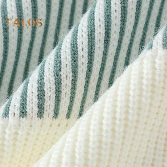 Podzim Zima Muži Svetr Silný Volný Pletený Colorblock Kulatý výstřih Dlouhé Rukávy Svetr Elastické Denní nošení Sport Podnikání Běžné nošení Svetr