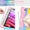 Shockproof Tablet Cases for 8.3'' IPad Mini (A17 Pro) 7/6 6th/7th 2024/2021 Case Cover Rotate Hand Strap PC Stand Silicone Shell