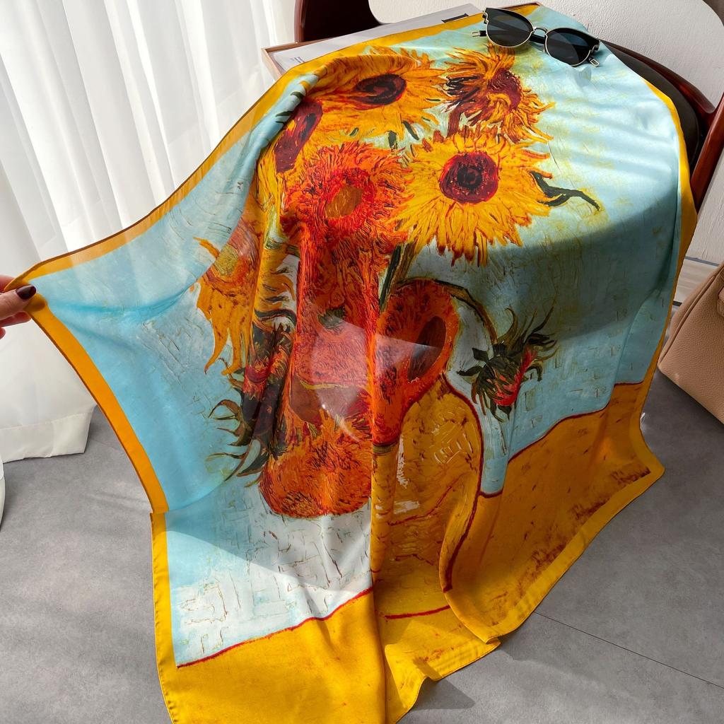 Eșarfe de mătase de înaltă calitate, de lux, bentiță, eșarfe pentru gât, pentru femei, eșarfă de mătase cu lanț, șal decorativ pentru femei