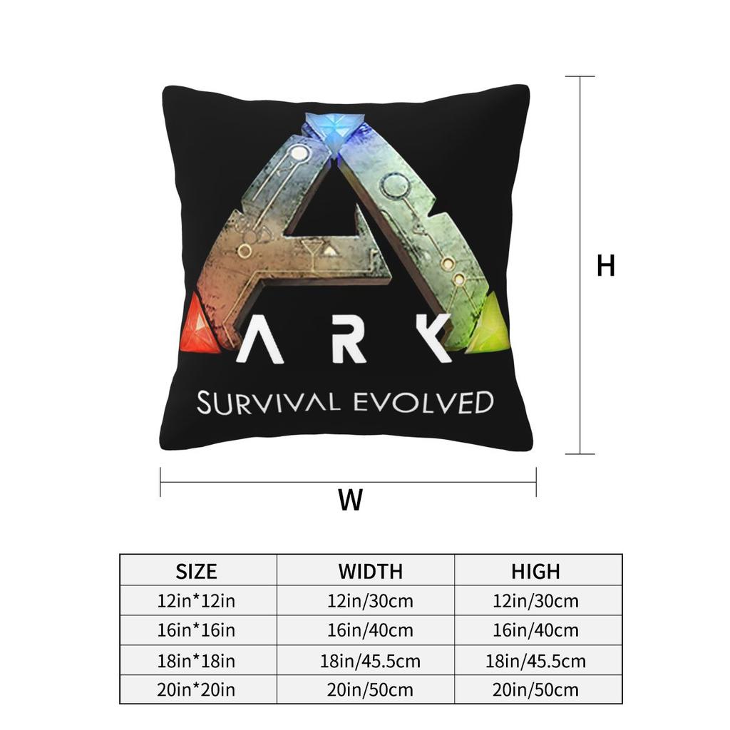 Ark Survival Evolved Black Square Pillowcase Pillow Cover Cushion Zip Decorative Comfort Throw Pillow for Home Living Room