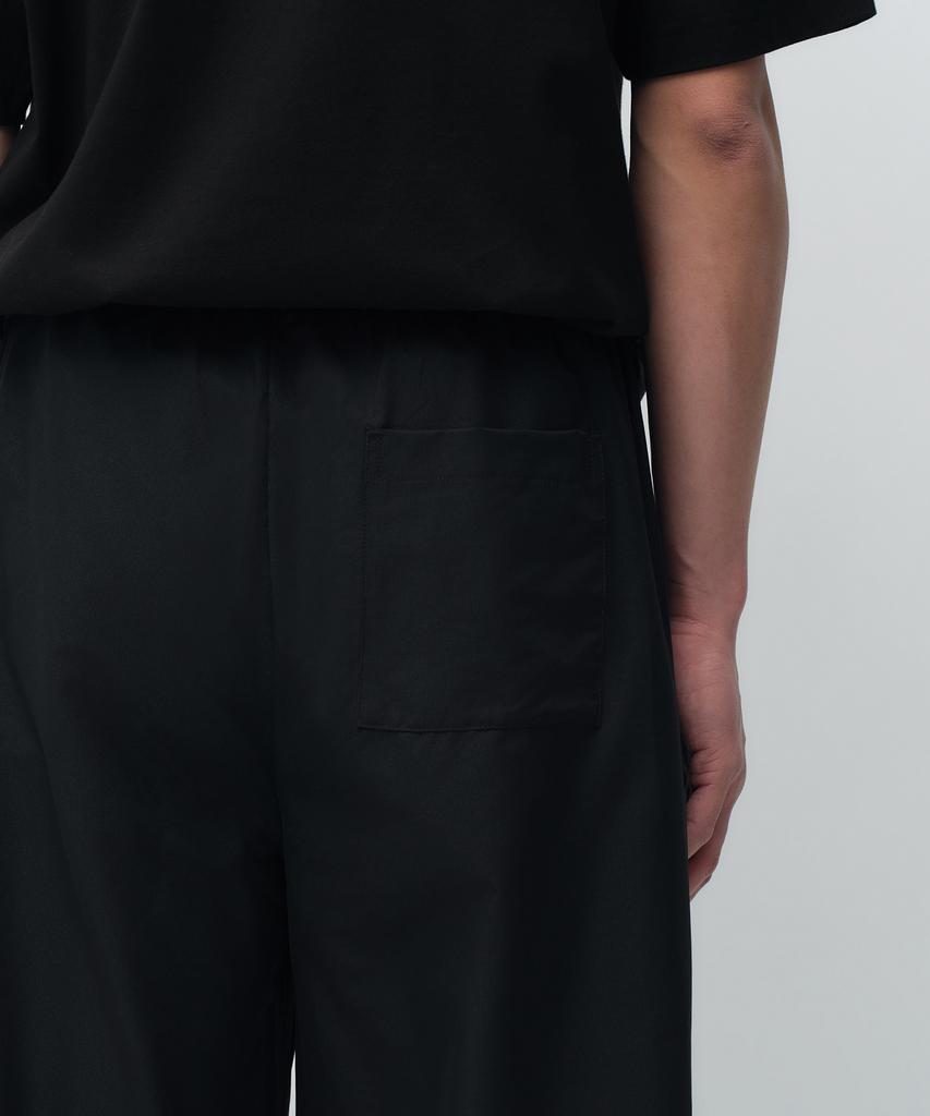 MUSINSA STANDARD Airy Dot Wide Elastic Waist Pants [Black]