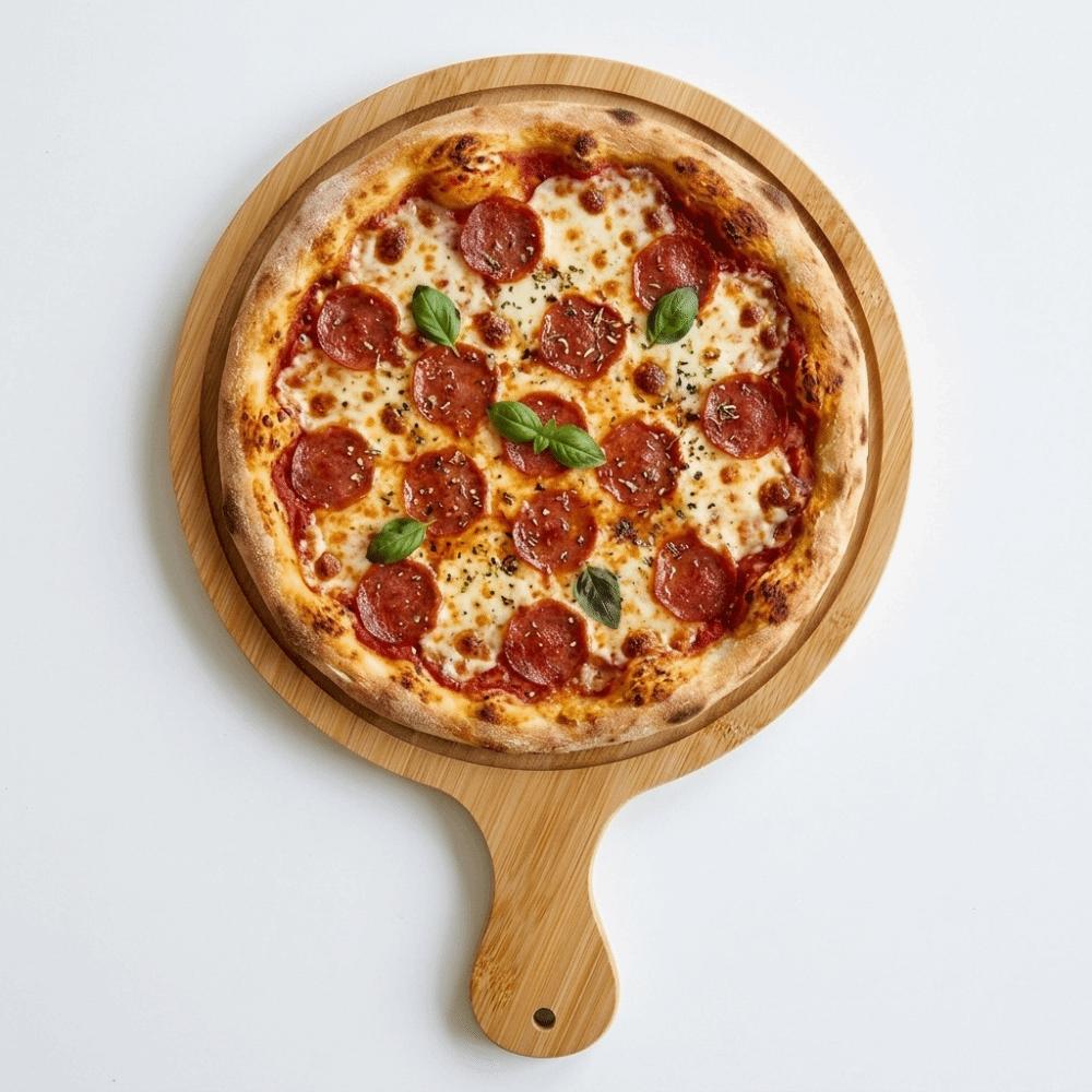 Burr‑free Pizza Board Bamboos Serving Board Light‑weight Food Holder Restaurant