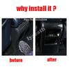 For BYD ATTO 3 YUAN PLUS   ABS Carbonfiber Black Rear Air Condition Outlet Back Anti Kick AC Vents Panle Protector Frame