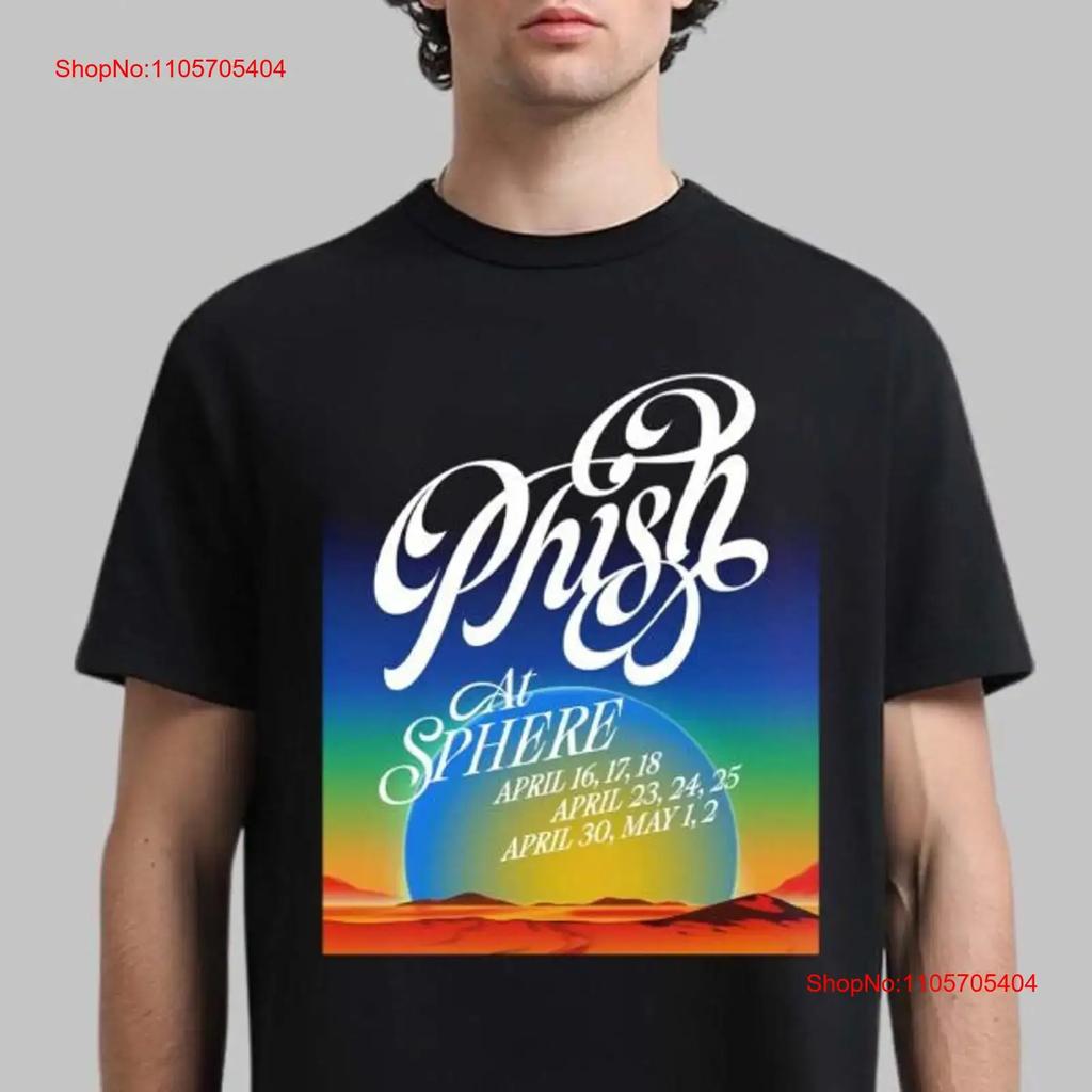 Phish Live A Vegas Sphere 2026 Multicolor S T Shirt Vintage Comfortable Homme Graphic Casual
