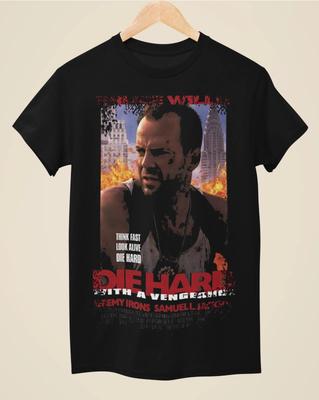 Die Hard - Duri a morire 3: Operazione vendetta - T-shirt unisex nera ispirata al poster del film
