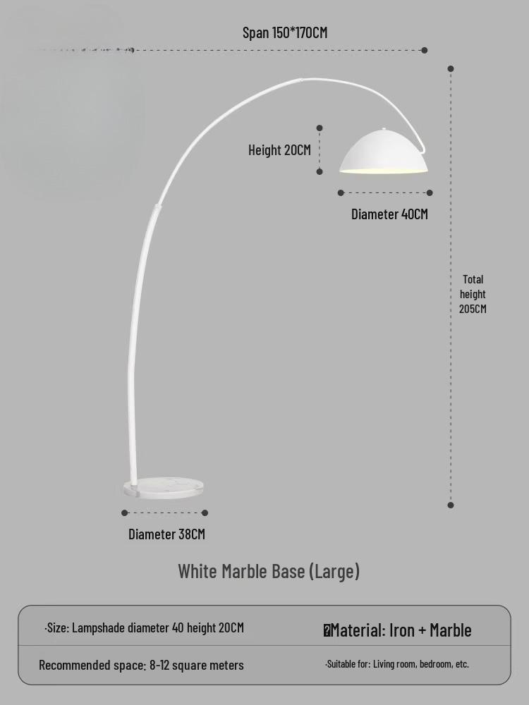 Nordic High-End Art Floor Lamp for Living Room or Bedroom