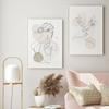 Set of Two Posters One Line Pastels