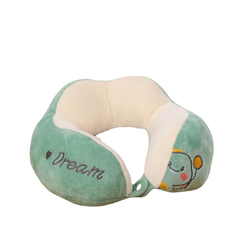 Washable U-Shaped Memory Foam Neck Pillow for Cervical Support and Car Use, Cute Headrest Cushion for Sleeping