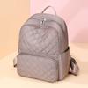 Schoolbag Backpack Fashion Versatile Student Backpack Large Capacity Rhombus Casual Travel Bag Premium Women's Bag