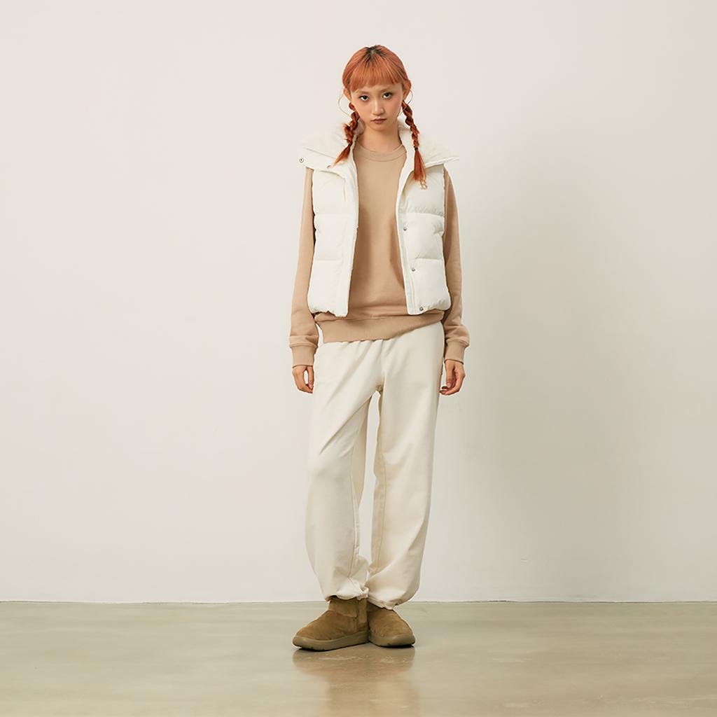 New MLB Basic Collection Basic Boston Red Sox FW24 Vest Women's Cream 3FDVB1046-43CRS