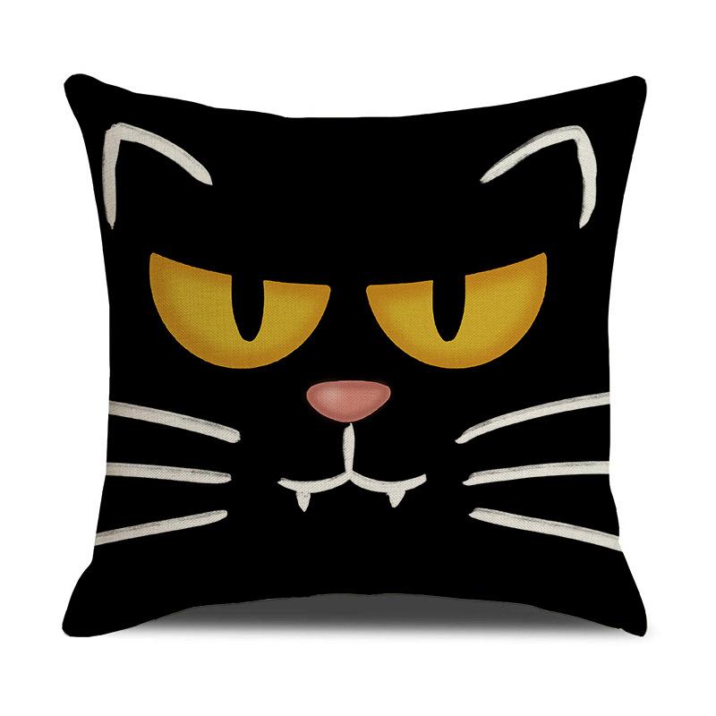 

New Halloween Throw Pillow Case Funny Fun Horror Cushion Holiday Party Decoration Sofa Pillow 45 * 45Cm (pillowcase only)