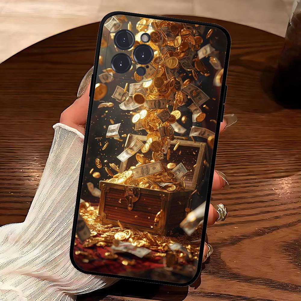 Bitcoin Retro Logo Phone Case For IPhone 17 16 15 14 13 12 11 Pro Max Plus Mini Silicone Black Cover