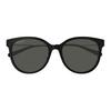 GUCCI Original Design Sheet Metal Round Sunglasses Unisex Couple Black