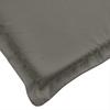 Low back Seat Cushions 4 pcs Dark Grey 100 x 50 x 4 cm Fabric