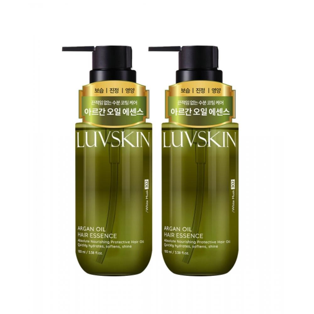 Luvskin Argan Oil Hair Essence  White Musk Fragrance  100ml X 2 NONE