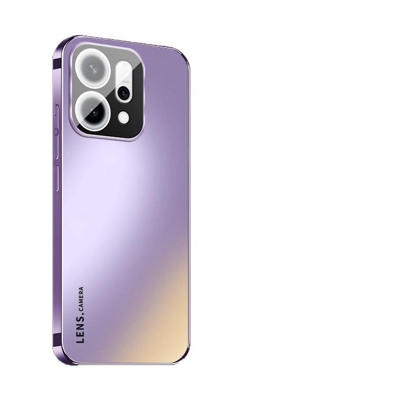 Applicable To OPPOreno14pro Mobile Phone Case Electroplated Matte Acrylic Reno14 Lens All-inclusive Protective Case Por