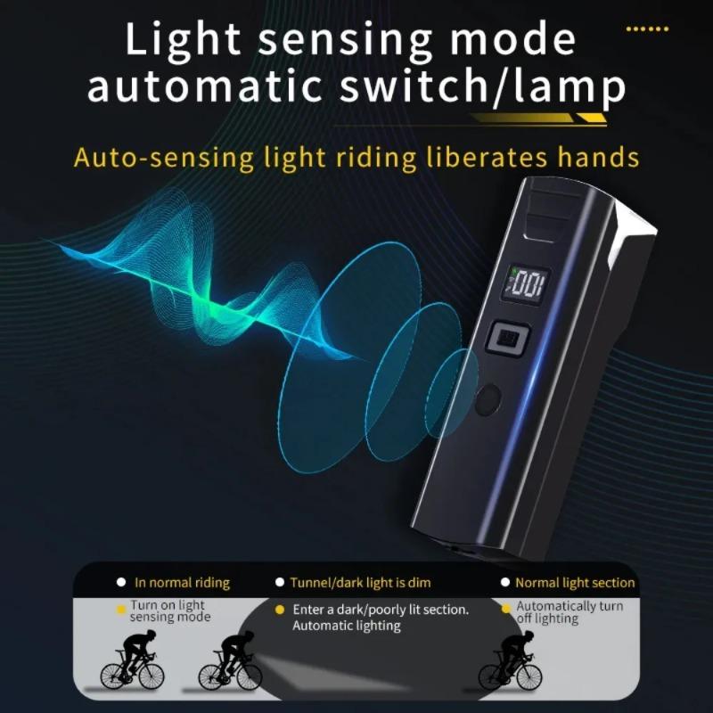 Smart Sensor Bicycle Front Light USB Rechargeable LED Bike Head Lamp MTB Bike Flashlight Bicycle Headlight Cycling Accessories