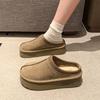 Winter Platform Boots Vintage Fashion Women's Snow Warm Suede Warm Inner Plush Fashion Thick Bottom Women's Flat Bottom Boots