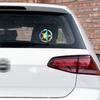 12X12CM Exquisite and Lovely Car Stickers 3 Colors Star Graphic Motorcycle Decals Vinyl Car-Styling